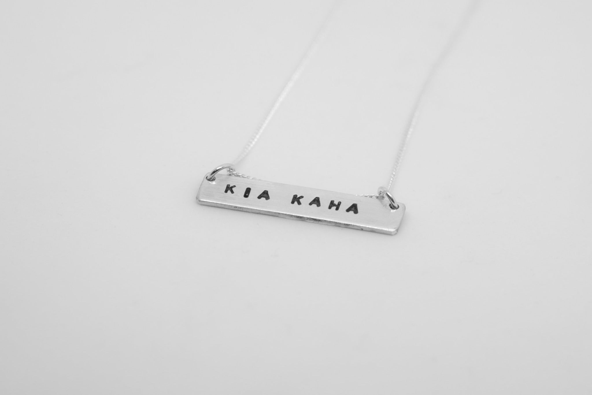 Custom Stamped Sterling Silver Necklace